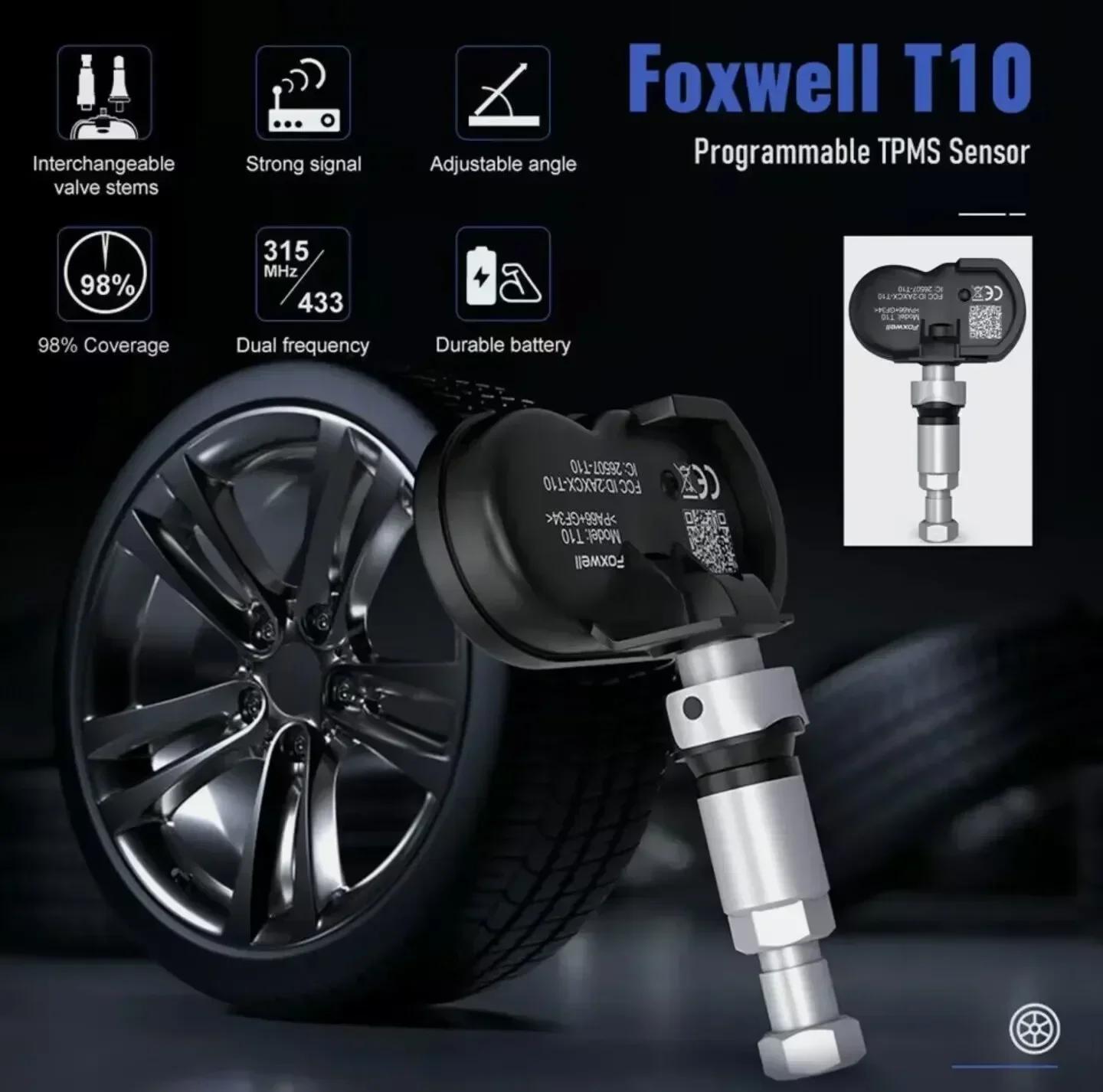 Foxwell  α׷ Ȱȭ Ÿ̾ з  ׽Ʈ  , T10 MX  TPMS, 2 in 1 433MHz 315MHZ OE, T1000